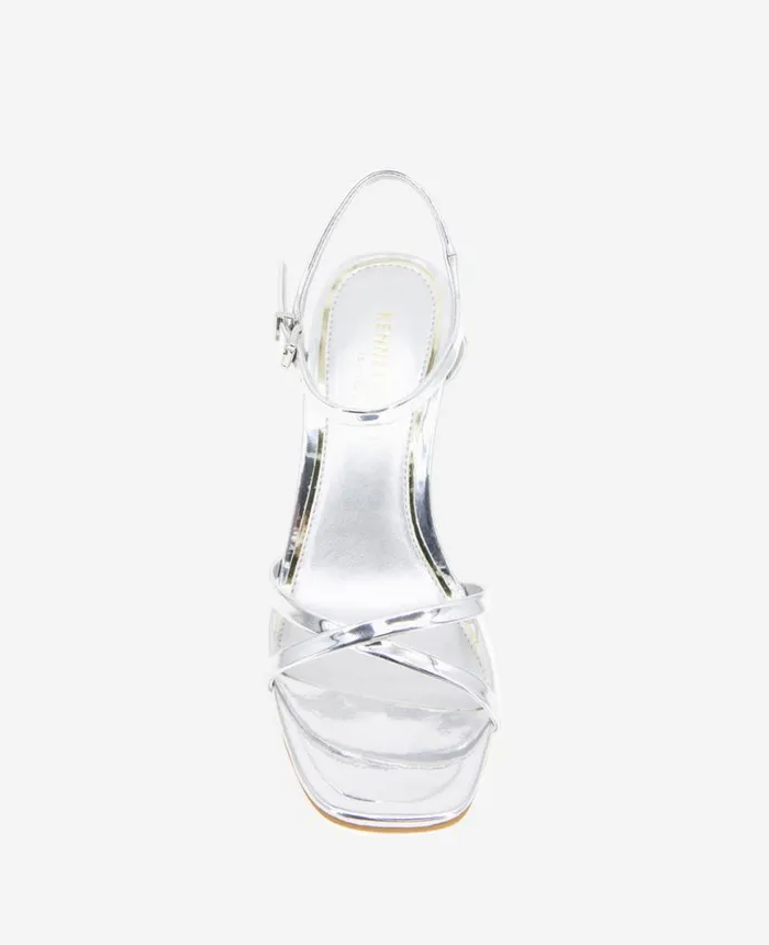 Sandals and Wedges Women Kenneth Cole Freya Wedge Sandal Silver Sandals and Wedges Women Kenneth Cole Freya Wedge Sandal Silver