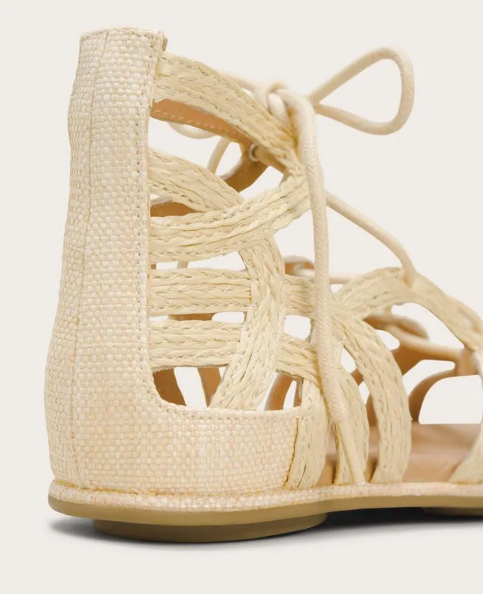Sandals and Wedges Women Kenneth Cole GENTLE SOULS 8211 Break My Heart Gladiator Sandal Natural Raffia Sandals and Wedges Women Kenneth Cole GENTLE SOULS 8211 Break My Heart Gladiator Sandal Natural Raffia