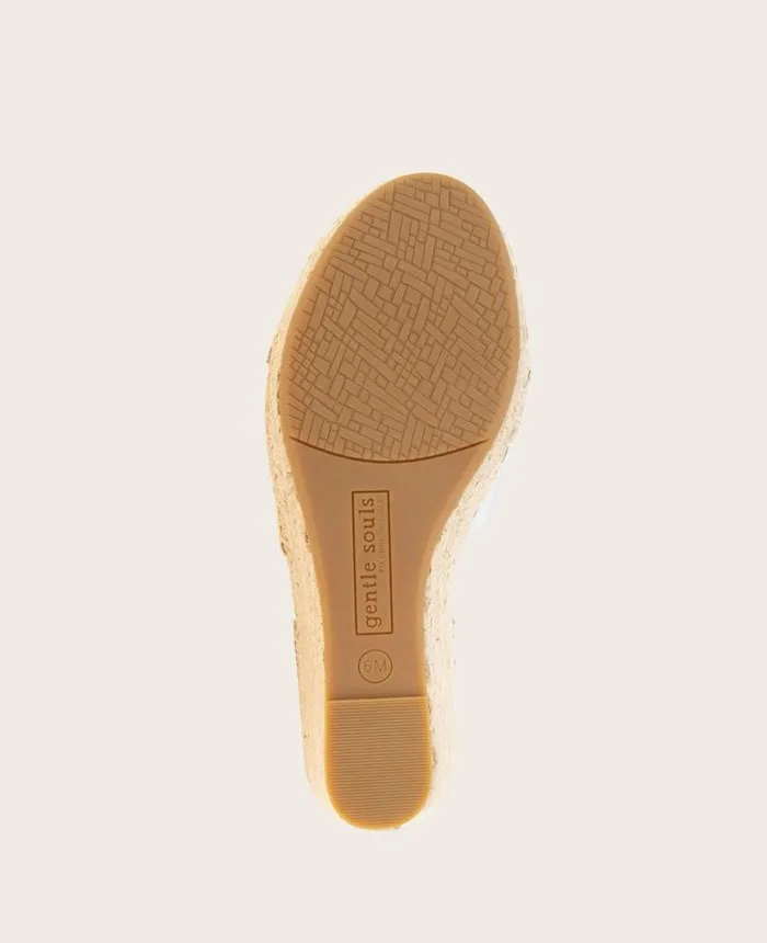 Sandals and Wedges Women Kenneth Cole GENTLE SOULS Charli Suede XBand Espadrille Wedge Sandal Silver Sandals and Wedges Women Kenneth Cole GENTLE SOULS Charli Suede XBand Espadrille Wedge Sandal Silver