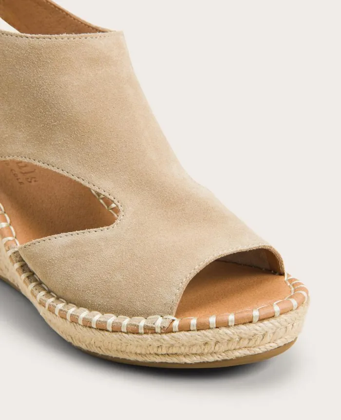 Sandals and Wedges Women Kenneth Cole GENTLE SOULS Cody Suede Espadrille Wedge Mushroom Suede Sandals and Wedges Women Kenneth Cole GENTLE SOULS Cody Suede Espadrille Wedge Mushroom Suede