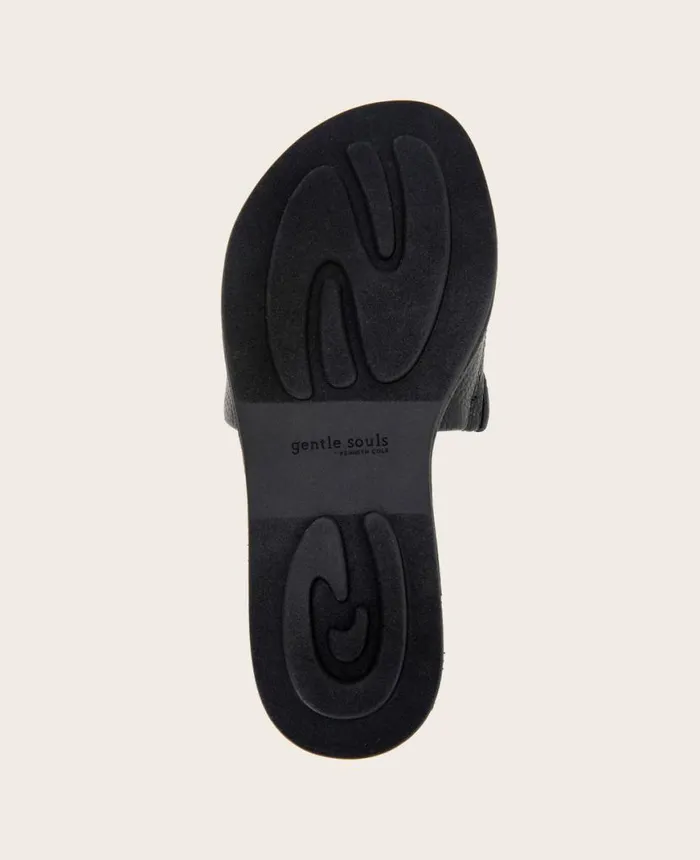 Sandals and Wedges Women Kenneth Cole GENTLE SOULS Lucy Sandal Black Leather