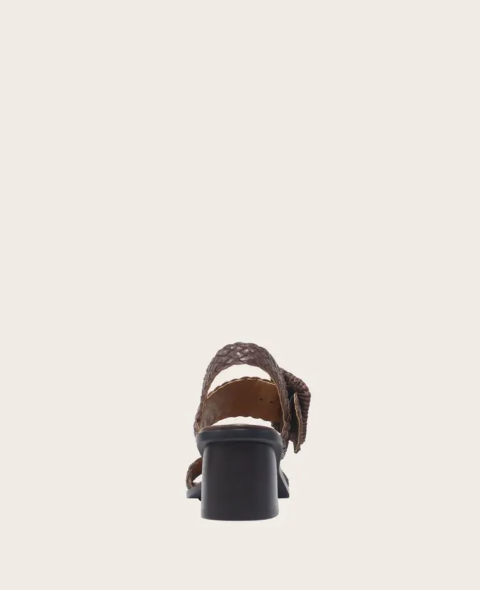 Sandals and Wedges Women Kenneth Cole GENTLE SOULS Madylyn Woven Heel Sandal Chocolate Sandals and Wedges Women Kenneth Cole GENTLE SOULS Madylyn Woven Heel Sandal Chocolate