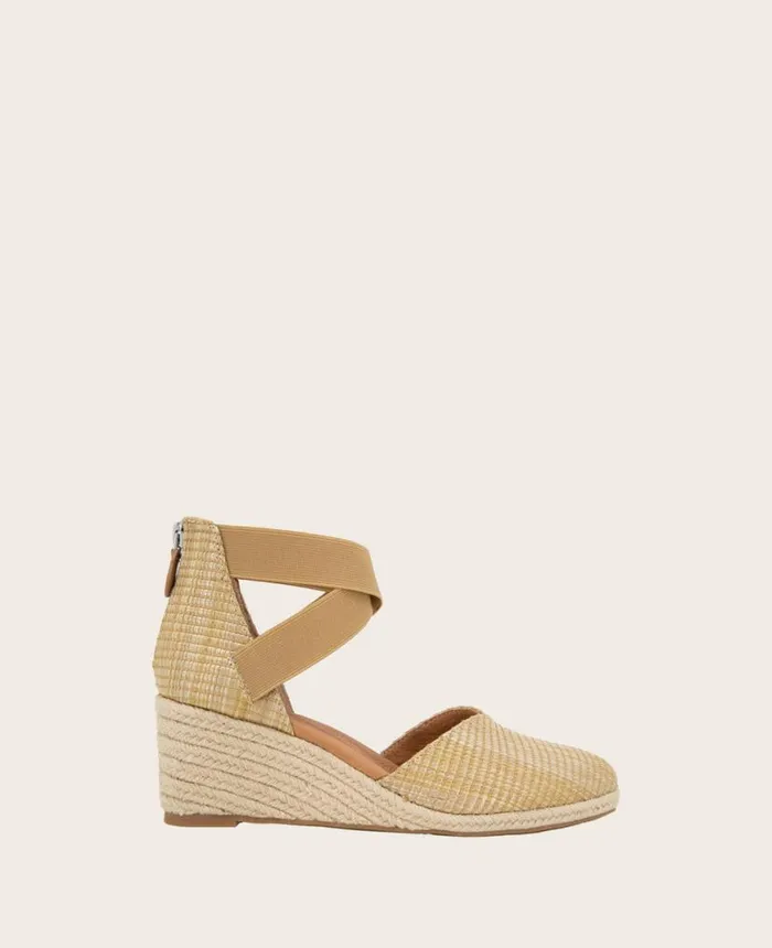Sandals and Wedges Women Kenneth Cole GENTLE SOULS Orya Leather Espadrille Wedge Natural Sandals and Wedges Women Kenneth Cole GENTLE SOULS Orya Leather Espadrille Wedge Natural