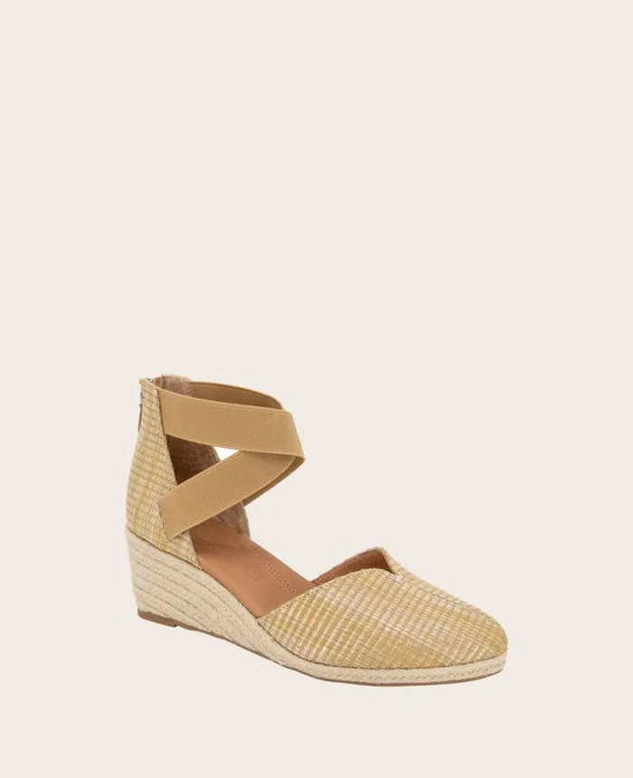 Sandals and Wedges Women Kenneth Cole GENTLE SOULS Orya Leather Espadrille Wedge Natural Sandals and Wedges Women Kenneth Cole GENTLE SOULS Orya Leather Espadrille Wedge Natural