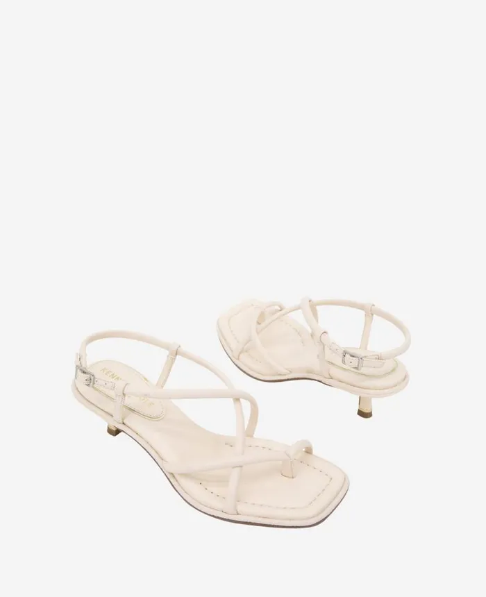 Sandals and Wedges Women Kenneth Cole Ginger Heeled Sandal Pearl