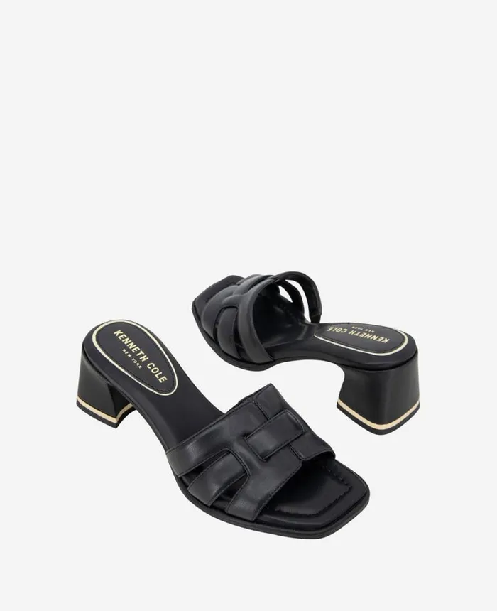 Sandals and Wedges Women Kenneth Cole Harper Heeled Sandal Black Sandals and Wedges Women Kenneth Cole Harper Heeled Sandal Black