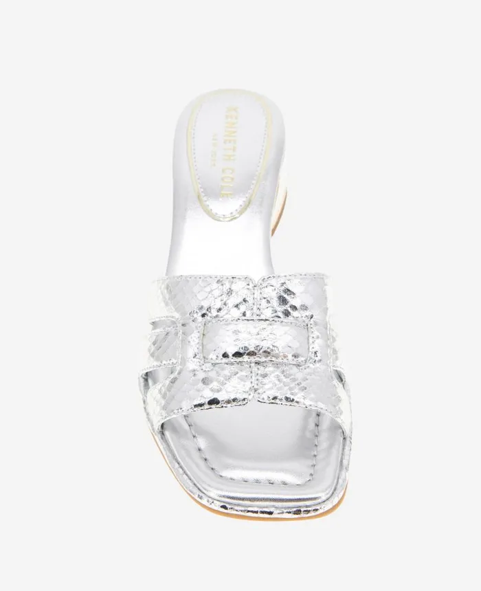 Sandals and Wedges Women Kenneth Cole Harper Heeled Sandal Silver