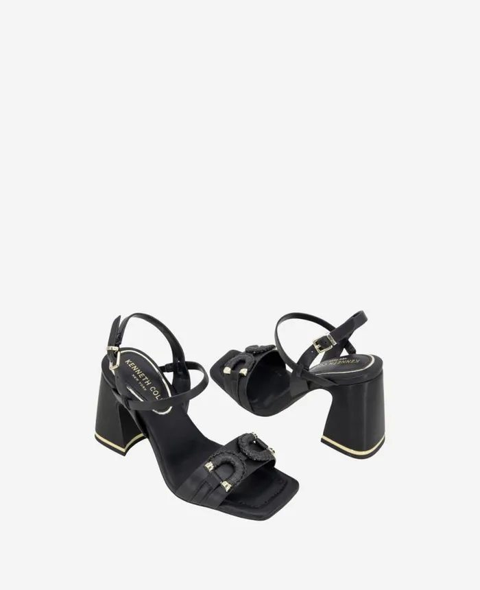 Sandals and Wedges Women Kenneth Cole Jessie Heeled Sandal Black