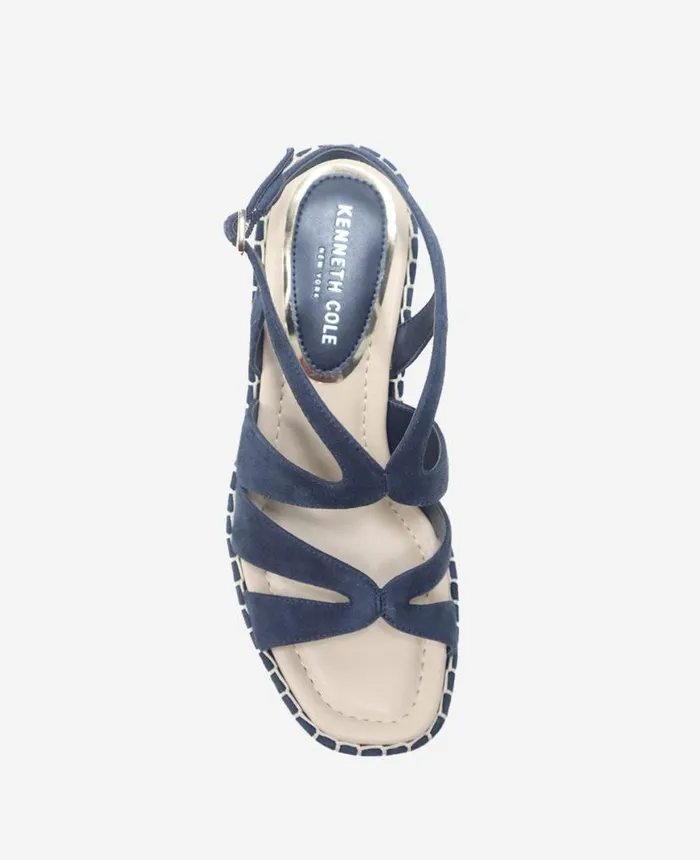 Sandals and Wedges Women Kenneth Cole The Solace Platform Espadrille Wedge Sandal Navy Suede Sandals and Wedges Women Kenneth Cole The Solace Platform Espadrille Wedge Sandal Navy Suede