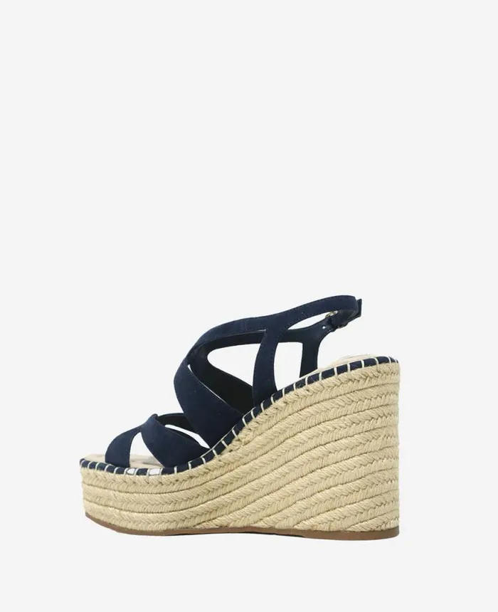 Sandals and Wedges Women Kenneth Cole The Solace Platform Espadrille Wedge Sandal Navy Suede Sandals and Wedges Women Kenneth Cole The Solace Platform Espadrille Wedge Sandal Navy Suede
