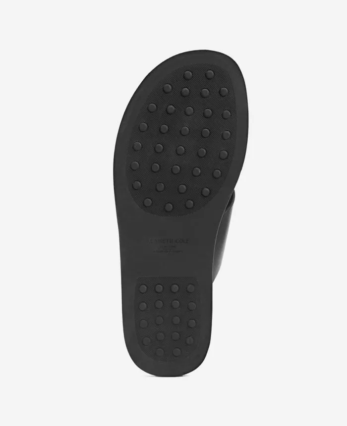 Sandals Men Kenneth Cole Ideal Leather Slide Sandal Black Sandals Men Kenneth Cole Ideal Leather Slide Sandal Black