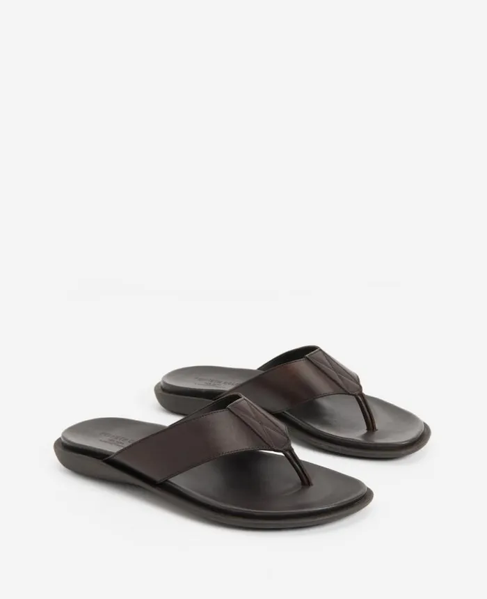 Sandals Men Kenneth Cole Sand Leather Thong Sandal Brown