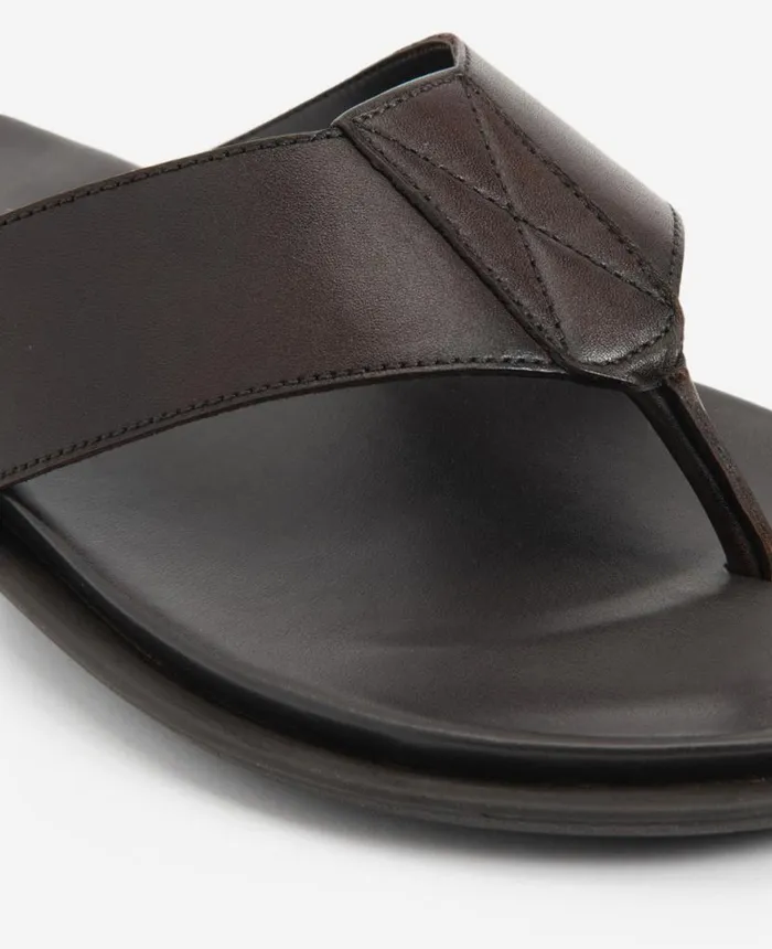 Sandals Men Kenneth Cole Sand Leather Thong Sandal Brown