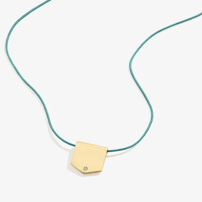 Shield Cord Necklace Poseidon Shiny Gold Women Alex And Ani Necklaces
