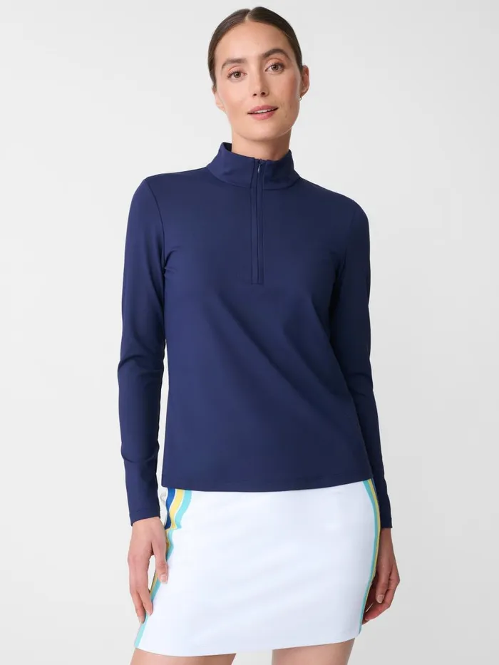 Shirts and Tops Women JMcLaughlin Ace 14 Zip Top Navy