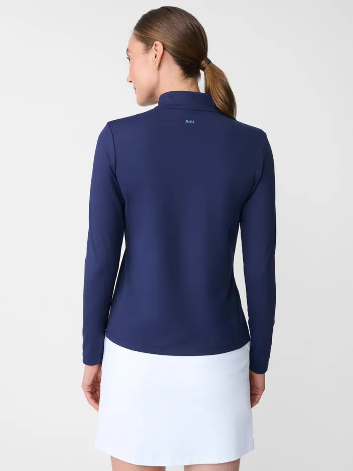Shirts and Tops Women JMcLaughlin Ace 14 Zip Top Navy