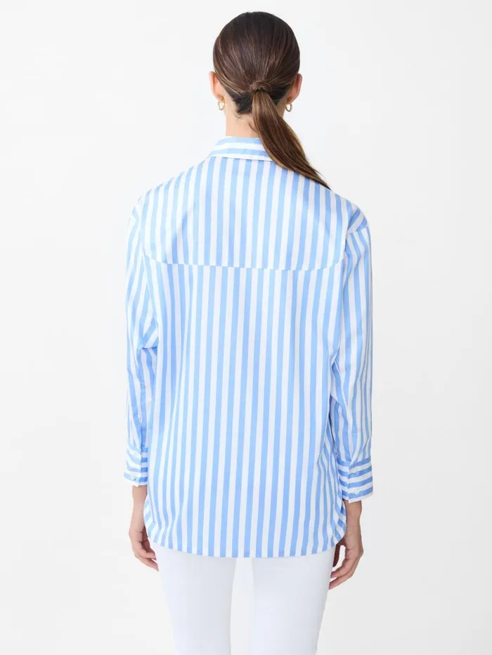 Shirts and Tops Women JMcLaughlin Alexis Shirt In Stripe Bluewhite
