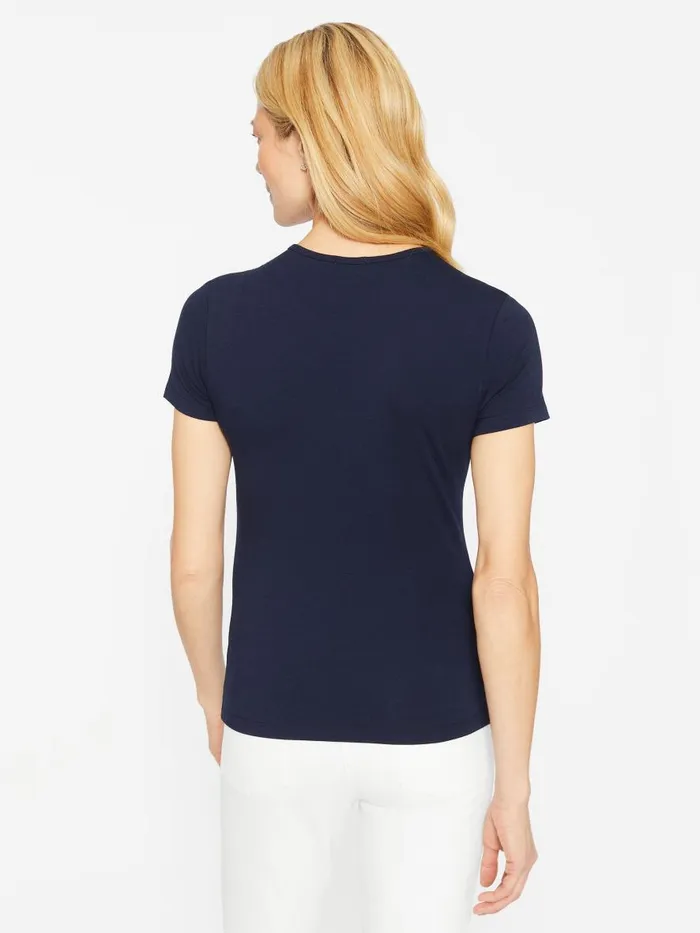 Shirts and Tops Women JMcLaughlin Allie Cap Sleeve Tee Navy Shirts and Tops Women JMcLaughlin Allie Cap Sleeve Tee Navy