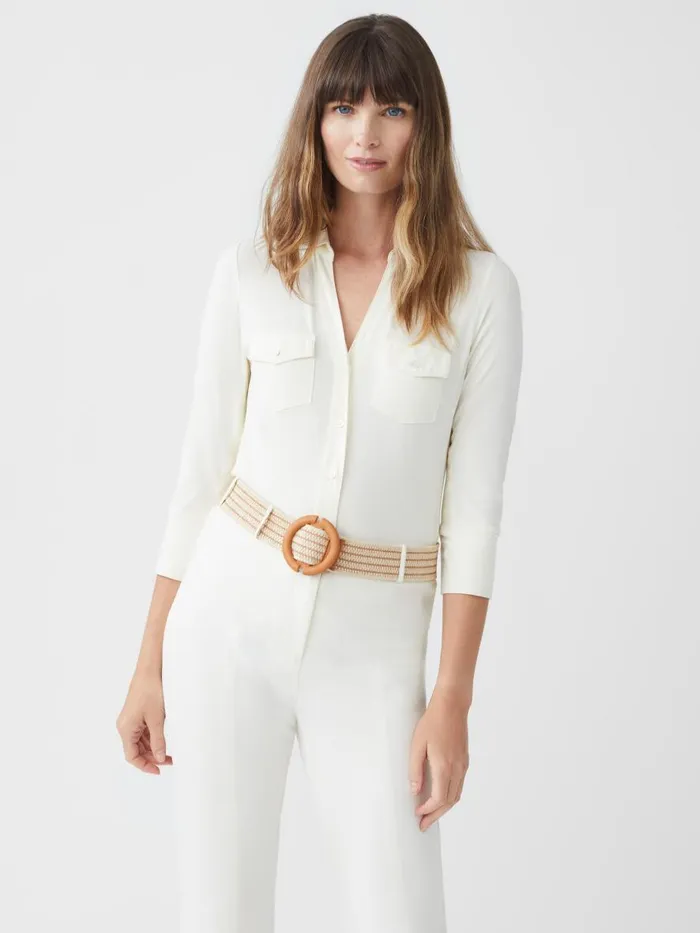 Shirts and Tops Women JMcLaughlin Brynn Lyford Jersey Shirt Off White Shirts and Tops Women JMcLaughlin Brynn Lyford Jersey Shirt Off White