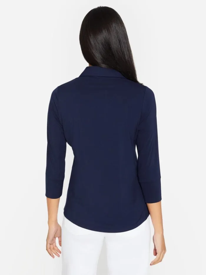Shirts and Tops Women JMcLaughlin Brynn Lyford Jersey Shirt Winter Navy Shirts and Tops Women JMcLaughlin Brynn Lyford Jersey Shirt Winter Navy