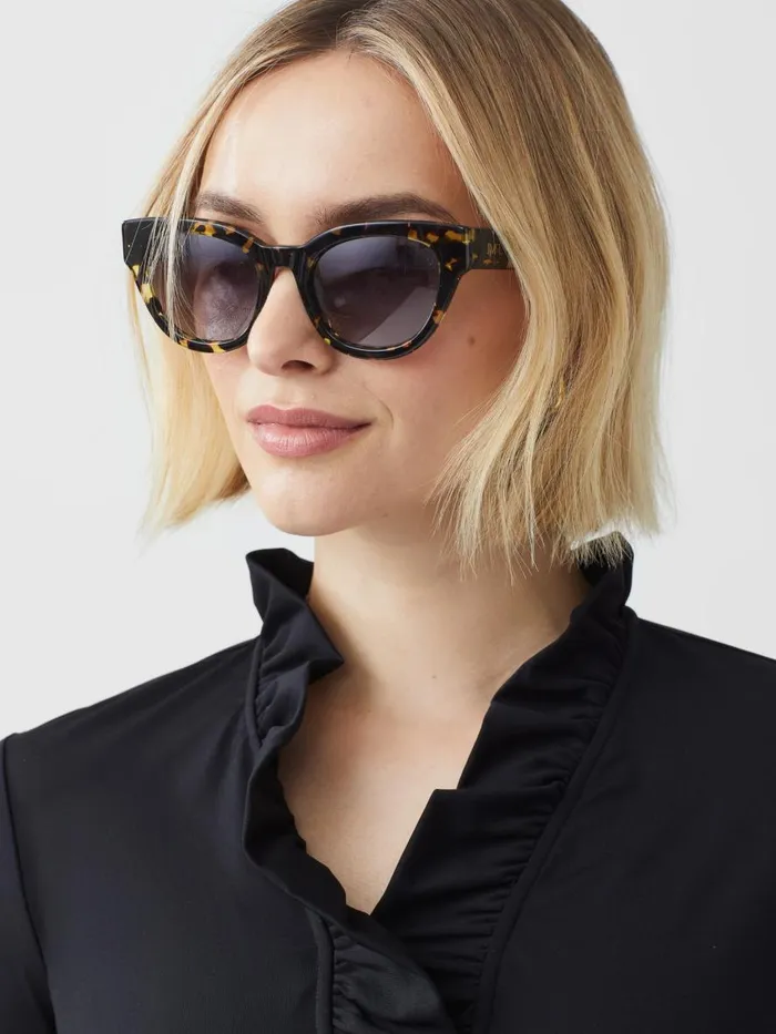 Shirts and Tops Women JMcLaughlin Durham Ruffle Top Black Shirts and Tops Women JMcLaughlin Durham Ruffle Top Black