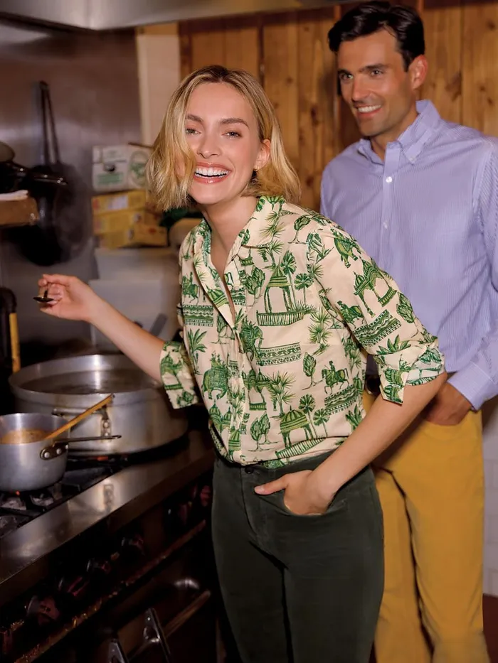 Shirts and Tops Women JMcLaughlin Lois Shirt In Desert Toile Off Whitegreen Shirts and Tops Women JMcLaughlin Lois Shirt In Desert Toile Off Whitegreen