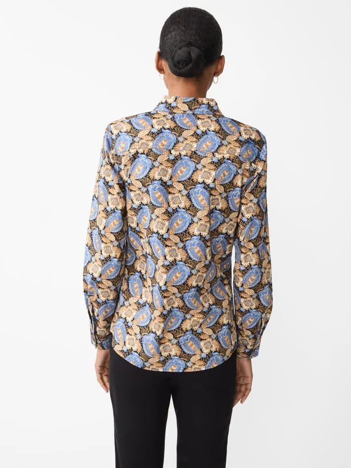 Shirts and Tops Women JMcLaughlin Lois Shirt In Pomegranate Grove Camelblue