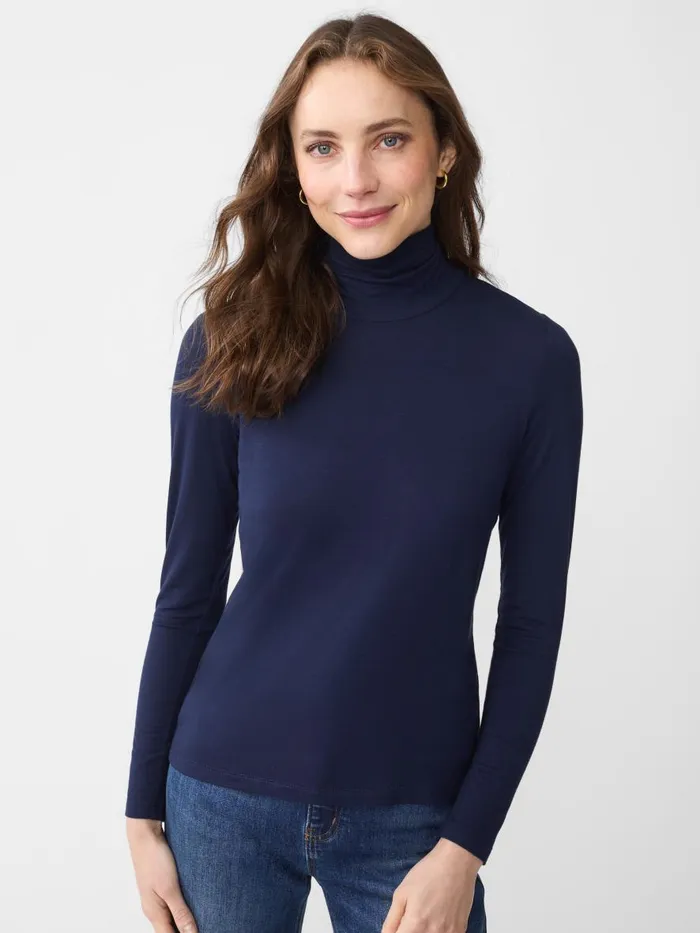 Shirts and Tops Women JMcLaughlin Nadia Turtleneck Navy