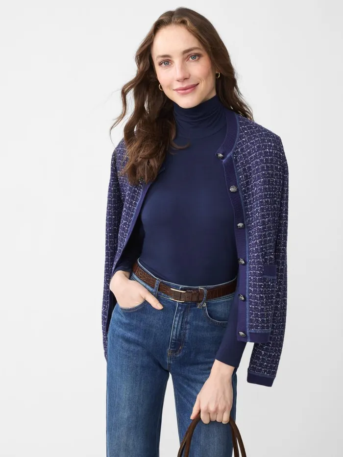 Shirts and Tops Women JMcLaughlin Nadia Turtleneck Navy Shirts and Tops Women JMcLaughlin Nadia Turtleneck Navy