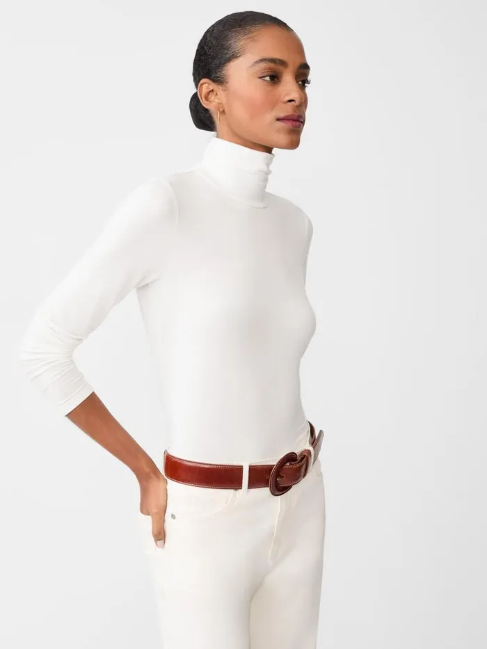 Shirts and Tops Women JMcLaughlin Nadia Turtleneck Off White