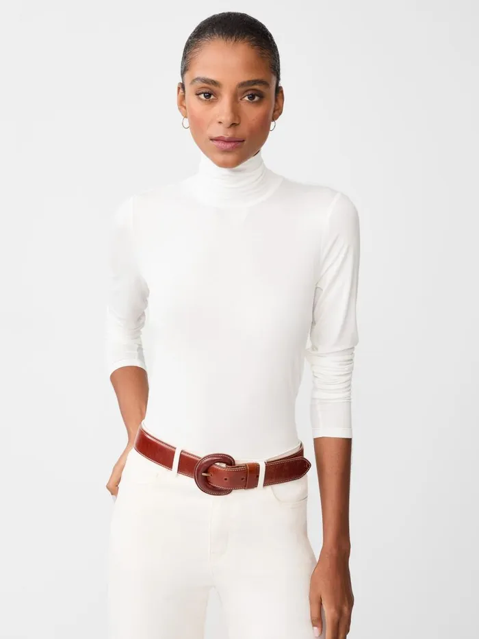 Shirts and Tops Women JMcLaughlin Nadia Turtleneck Off White