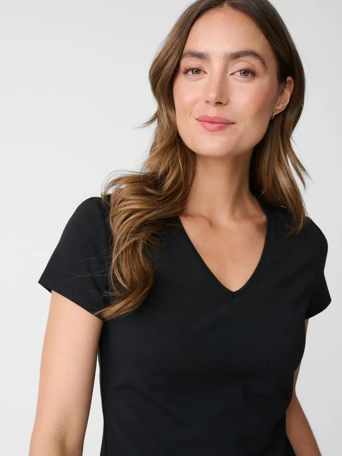 Shirts and Tops Women JMcLaughlin Terrine Tee Black Shirts and Tops Women JMcLaughlin Terrine Tee Black