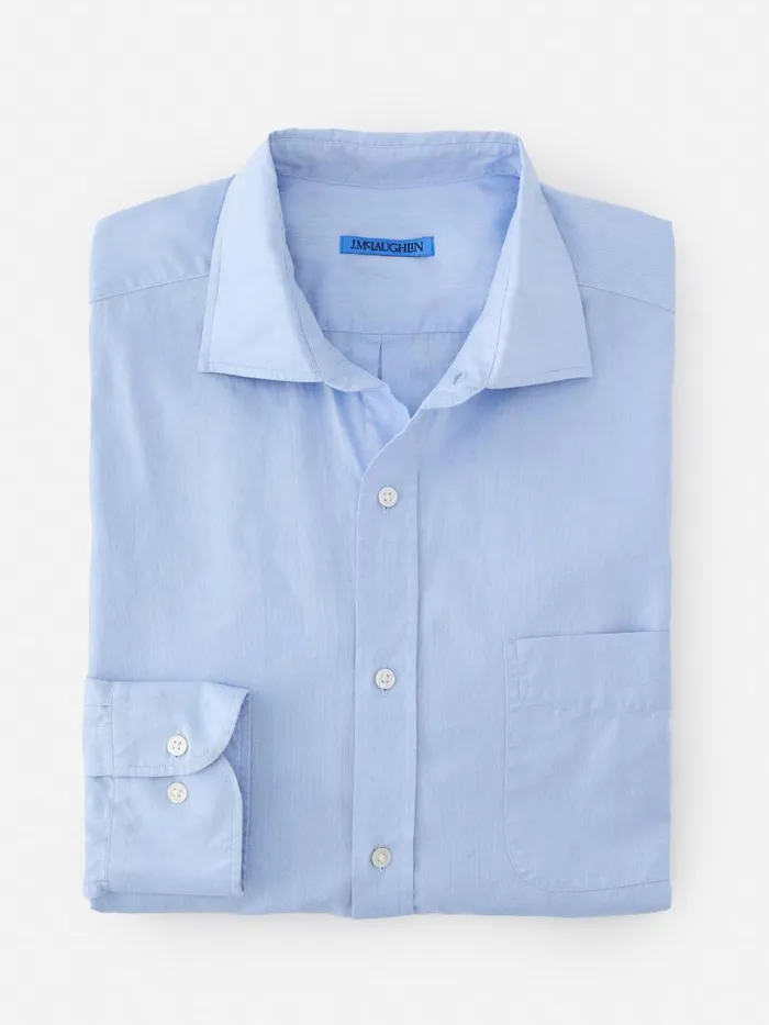 Shirts Men JMcLaughlin Club Classic Fit Shirt Blue