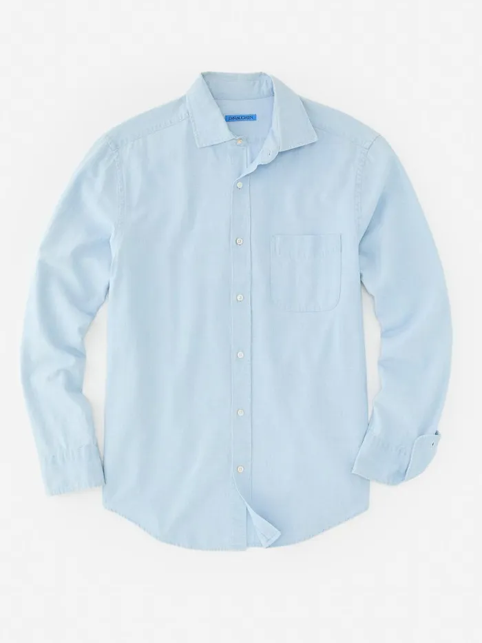 Shirts Men JMcLaughlin Club Classic Fit Shirt Chambray Shirts Men JMcLaughlin Club Classic Fit Shirt Chambray