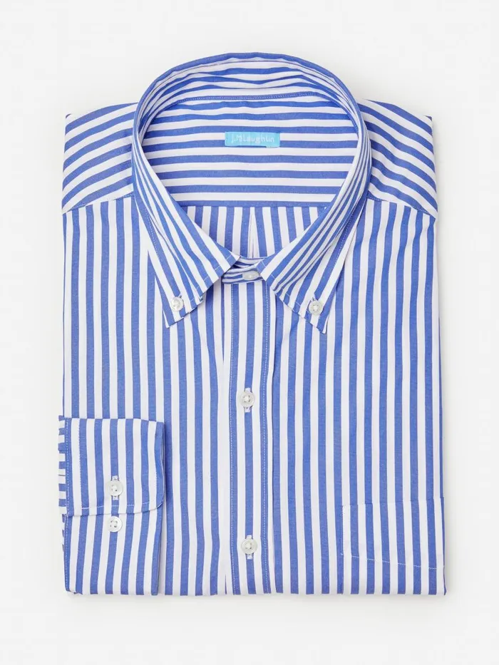 Shirts Men JMcLaughlin Collis Classic Fit Shirt In Bengal Stripe Royal Bluewhite Shirts Men JMcLaughlin Collis Classic Fit Shirt In Bengal Stripe Royal Bluewhite