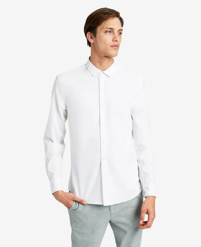 Shirts Men Kenneth Cole Stretch Solid ButtonDown Shirt White Shirts Men Kenneth Cole Stretch Solid ButtonDown Shirt White
