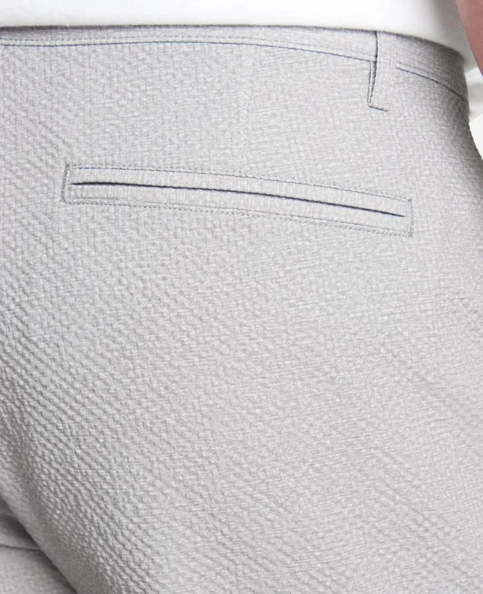 Shorts Men Kenneth Cole Printed Performance Seersucker Short Grey Shorts Men Kenneth Cole Printed Performance Seersucker Short Grey