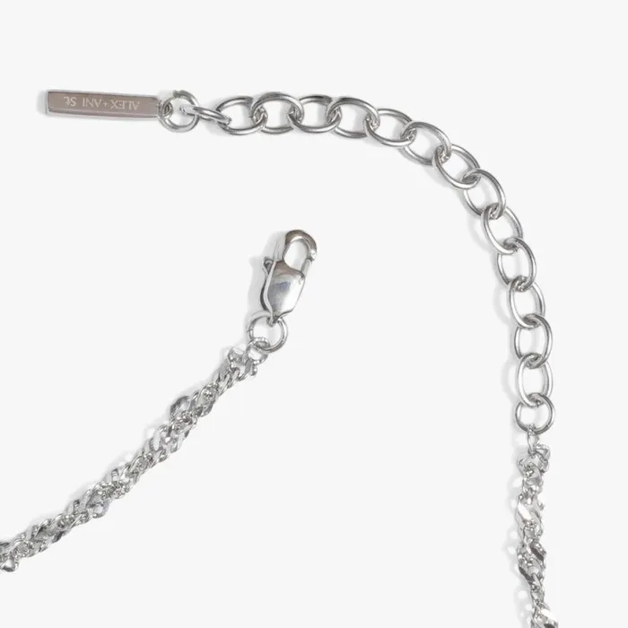 Singapore Chain Charm and Layering Necklace Stainless Steel Silver Women Alex And Ani Necklaces Singapore Chain Charm and Layering Necklace Stainless Steel Silver Women Alex And Ani Necklaces