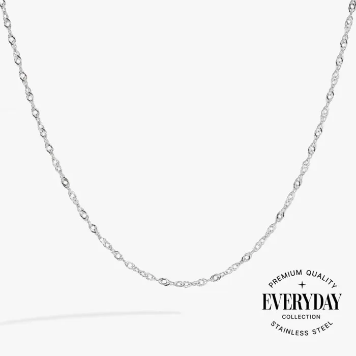 Singapore Chain Charm and Layering Necklace Stainless Steel Silver Women Alex And Ani Necklaces Singapore Chain Charm and Layering Necklace Stainless Steel Silver Women Alex And Ani Necklaces