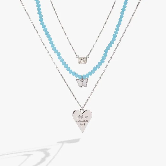 Sister Layered Necklace Set Silver Women Alex And Ani Thank You Sister Layered Necklace Set Silver Women Alex And Ani Thank You