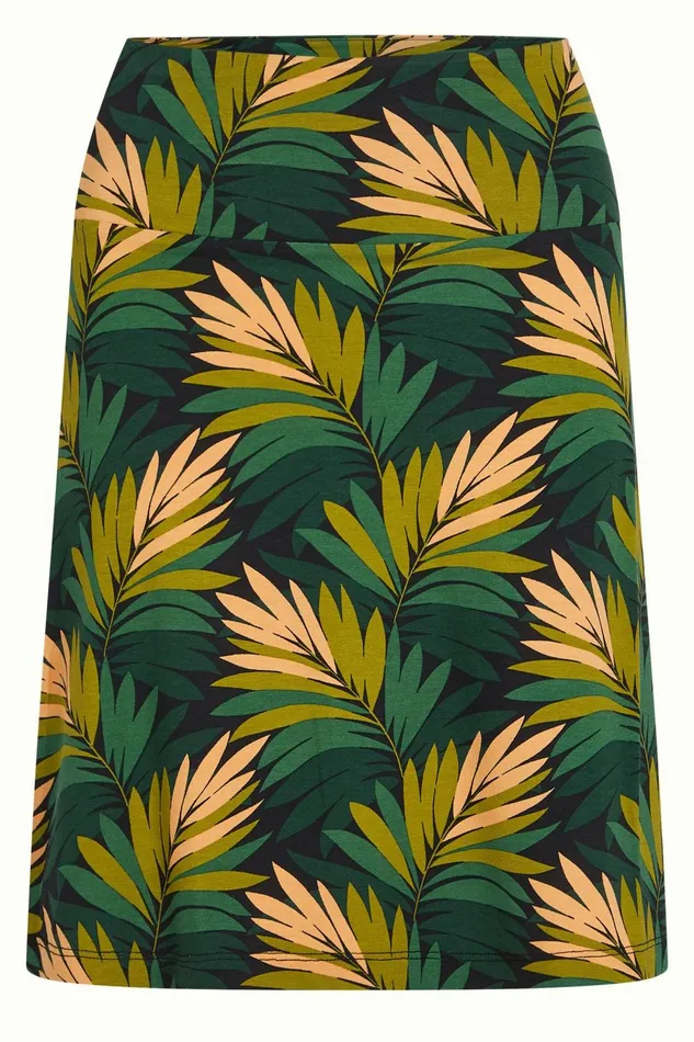 Skirts Women King Louie Border Skirt Ornette Pine Green 8211 Ornette