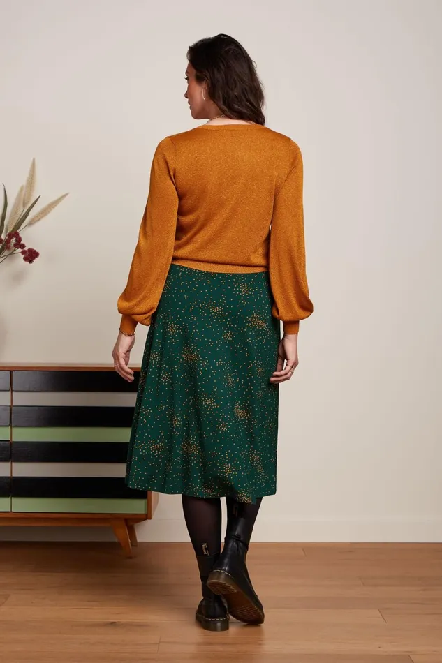 Skirts Women King Louie Juno Skirt Valentine Pine Green 8211 Valentine