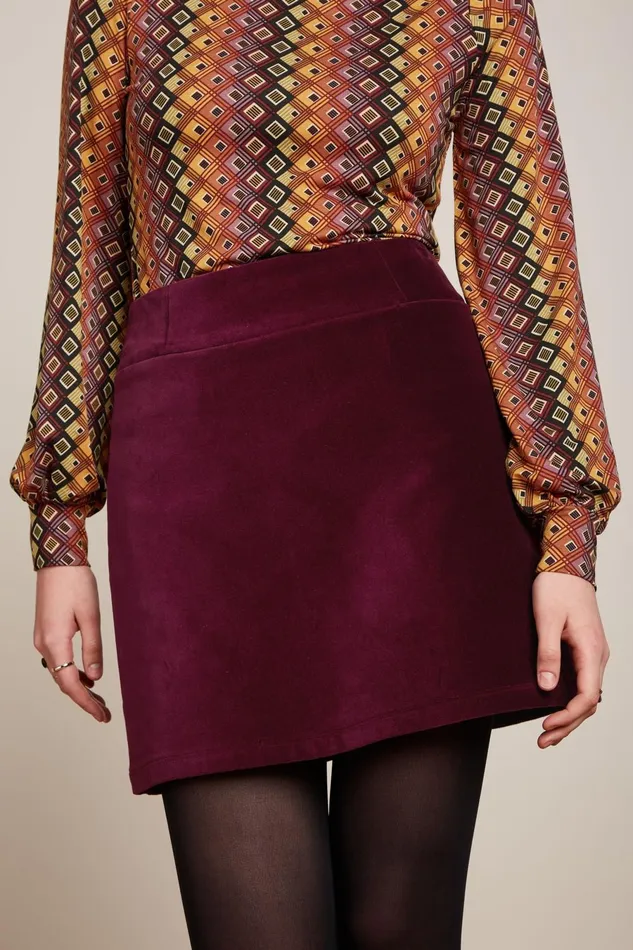 Skirts Women King Louie Olivia Skirt Uni Fargo Cabernet Red 8211 Uni Fargo