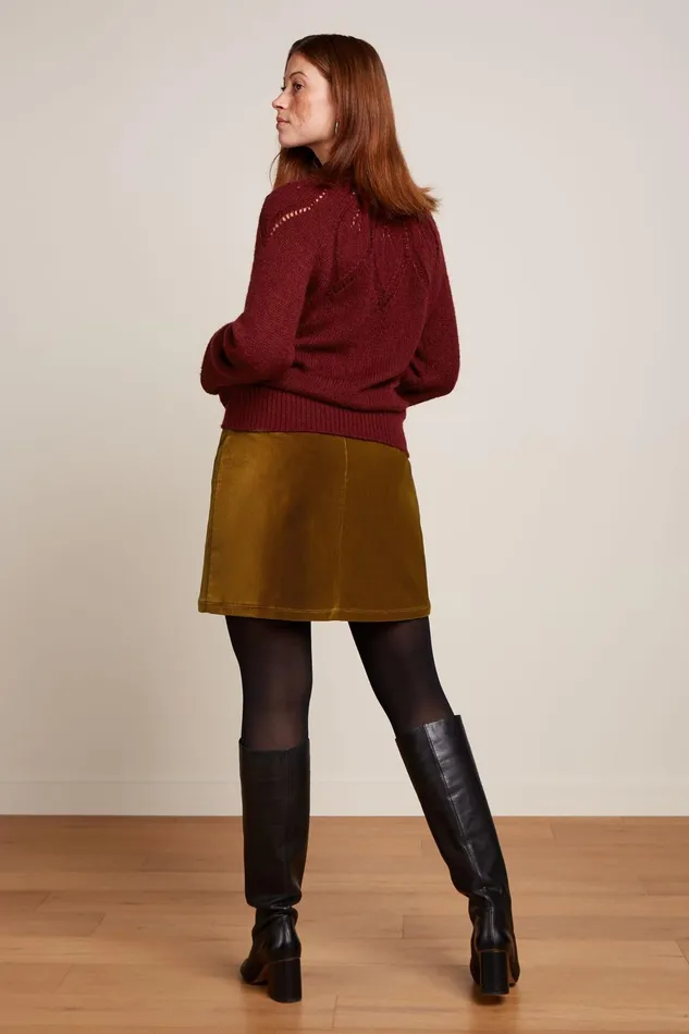 Skirts Women King Louie Olivia Skirt Uni Fargo Golden Brown 8211 Uni Fargo