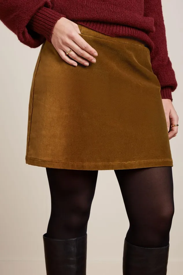 Skirts Women King Louie Olivia Skirt Uni Fargo Golden Brown 8211 Uni Fargo
