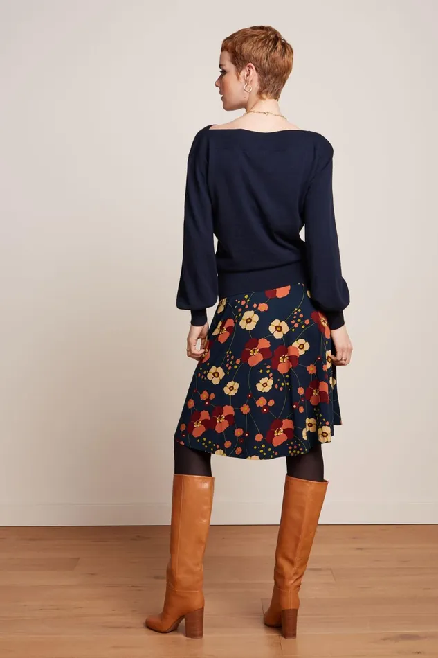 Skirts Women King Louie Serena Skirt Melody Evening Blue 8211 Melody