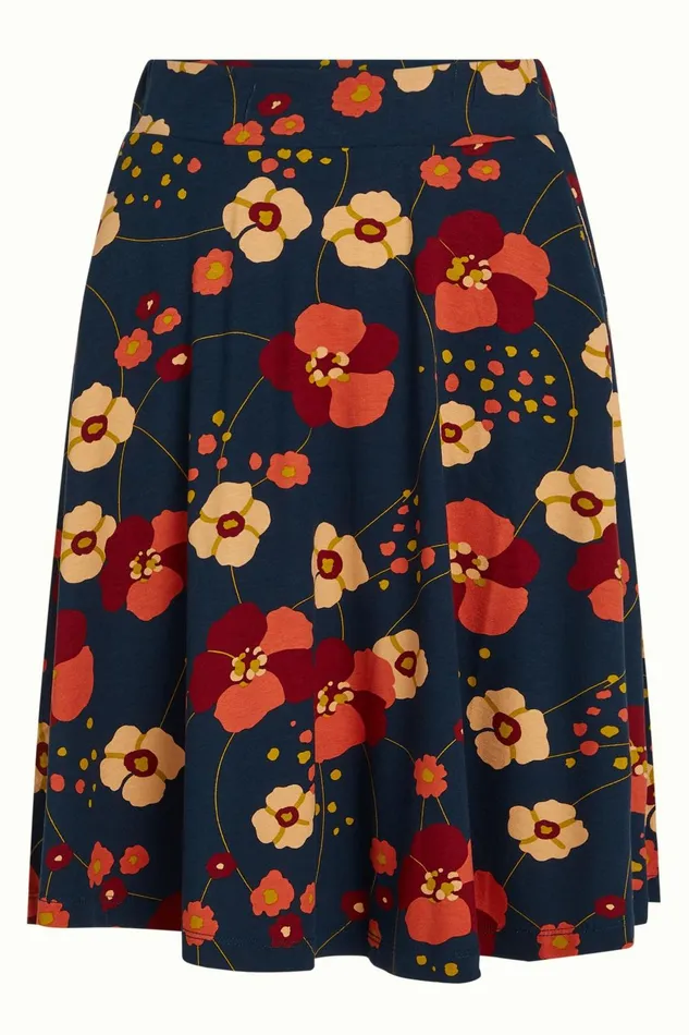 Skirts Women King Louie Serena Skirt Melody Evening Blue 8211 Melody
