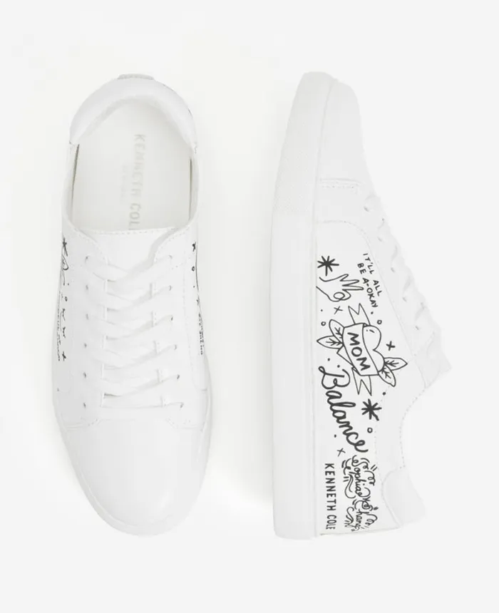 Sneakers Women Kenneth Cole Site Exclusive Sophia Chang 8211 Mom Sneaker White