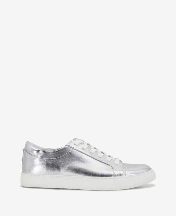 Sneakers Women Kenneth Cole Women039s Leather Kam Sneaker Silver