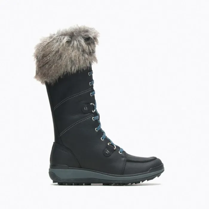 Snowcreek Tall Polar Waterproof Black Women Merrell Boots
